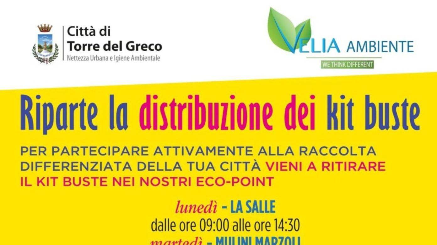 Riparte La Distribuzione Dei Kit Buste Per La Raccolta Differenziata