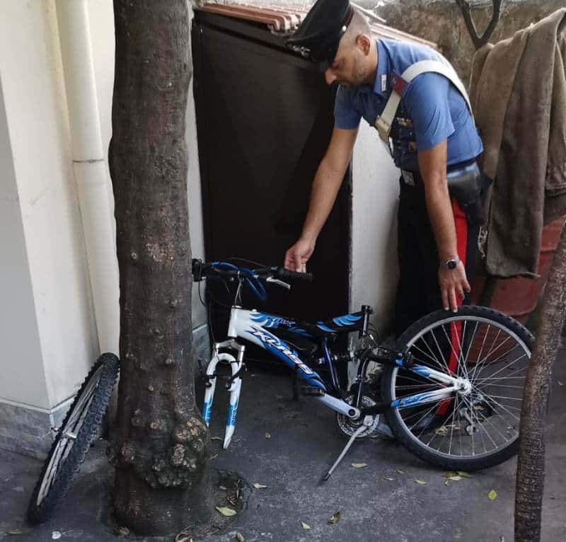 pregiudicato rubava biciclette a torre del greco