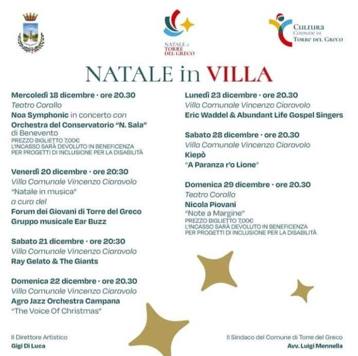 natale in villa